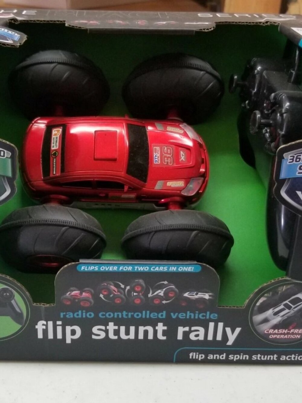 Flip Stunt Rally Remote Control Rally Car, Black Series - New / Sealed